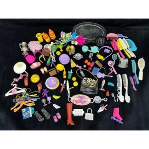 Vintage Doll House Miscellaneous Barbie Fashion Doll Accessories 100+ Pieces